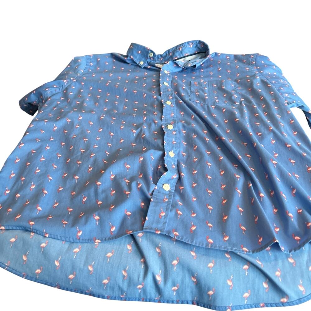 Izod button up size 2X shirt with flamingos